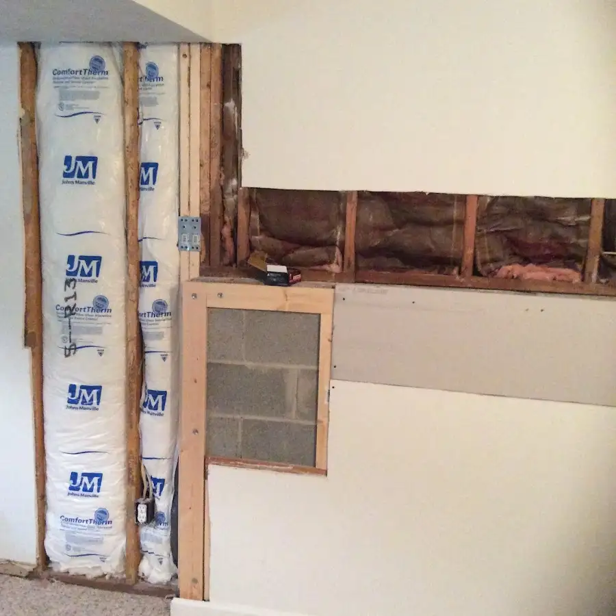 Wall insulation replacement during Odor Removal & Deodorization in Manchester